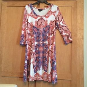 Karen Kane Beige Print Dress